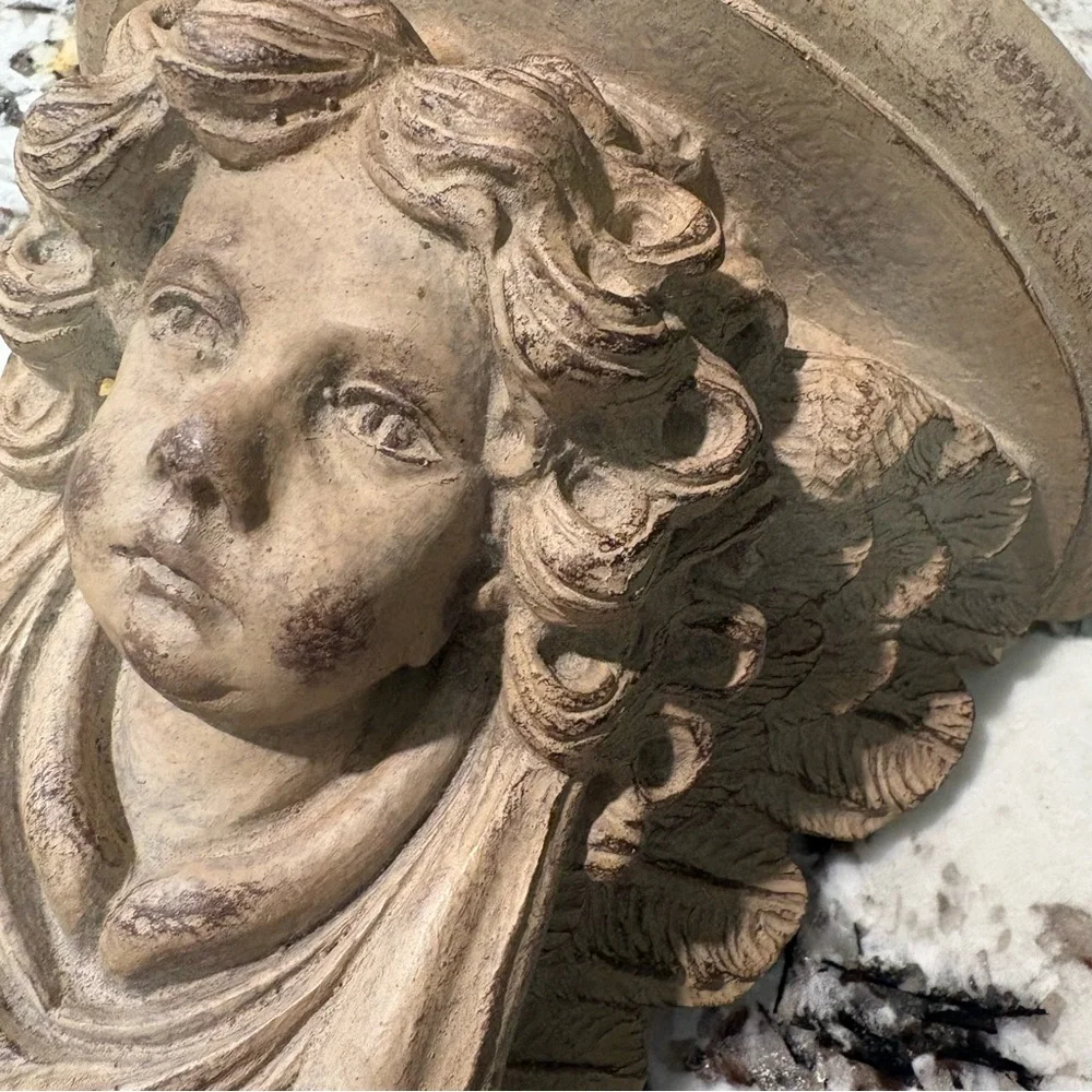Angel Cherub Wall Shelf French Country Cottagecore Old World European Decor